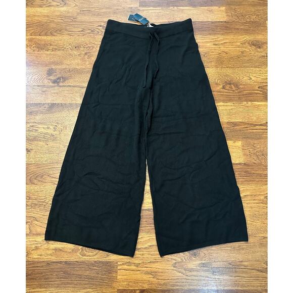 Lauren Ralph Lauren Women’s Washable Cashmere Pull on Pants Black Size XL NWT - Picture 1 of 6